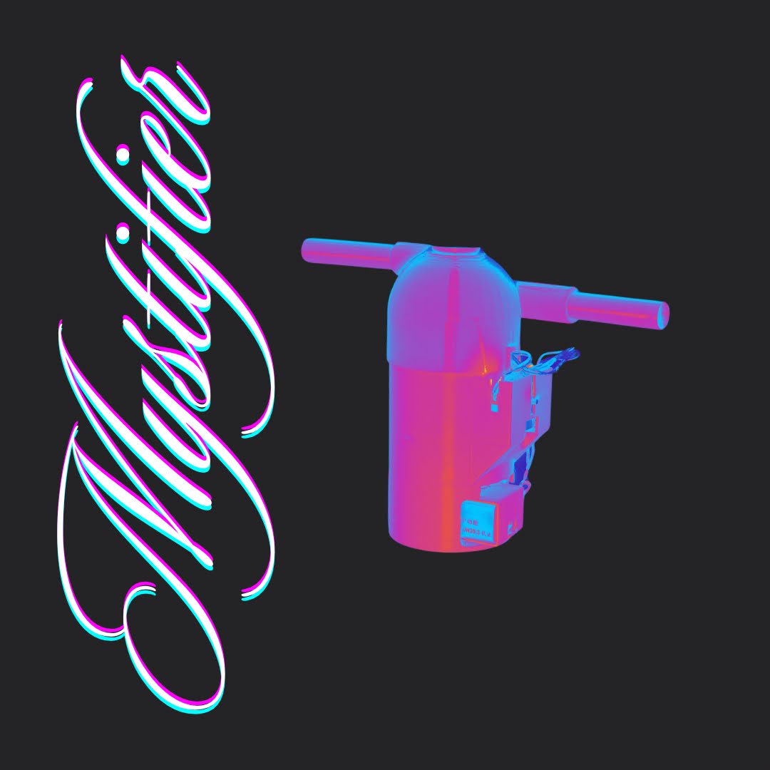 stylized product image of the mystifer