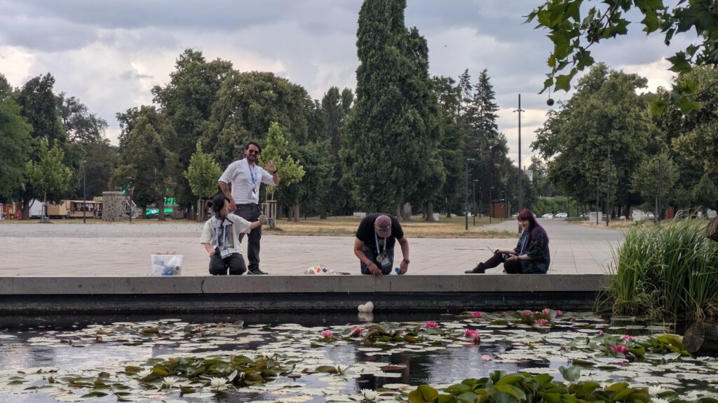 fab25 event venue pond turns into testing ground